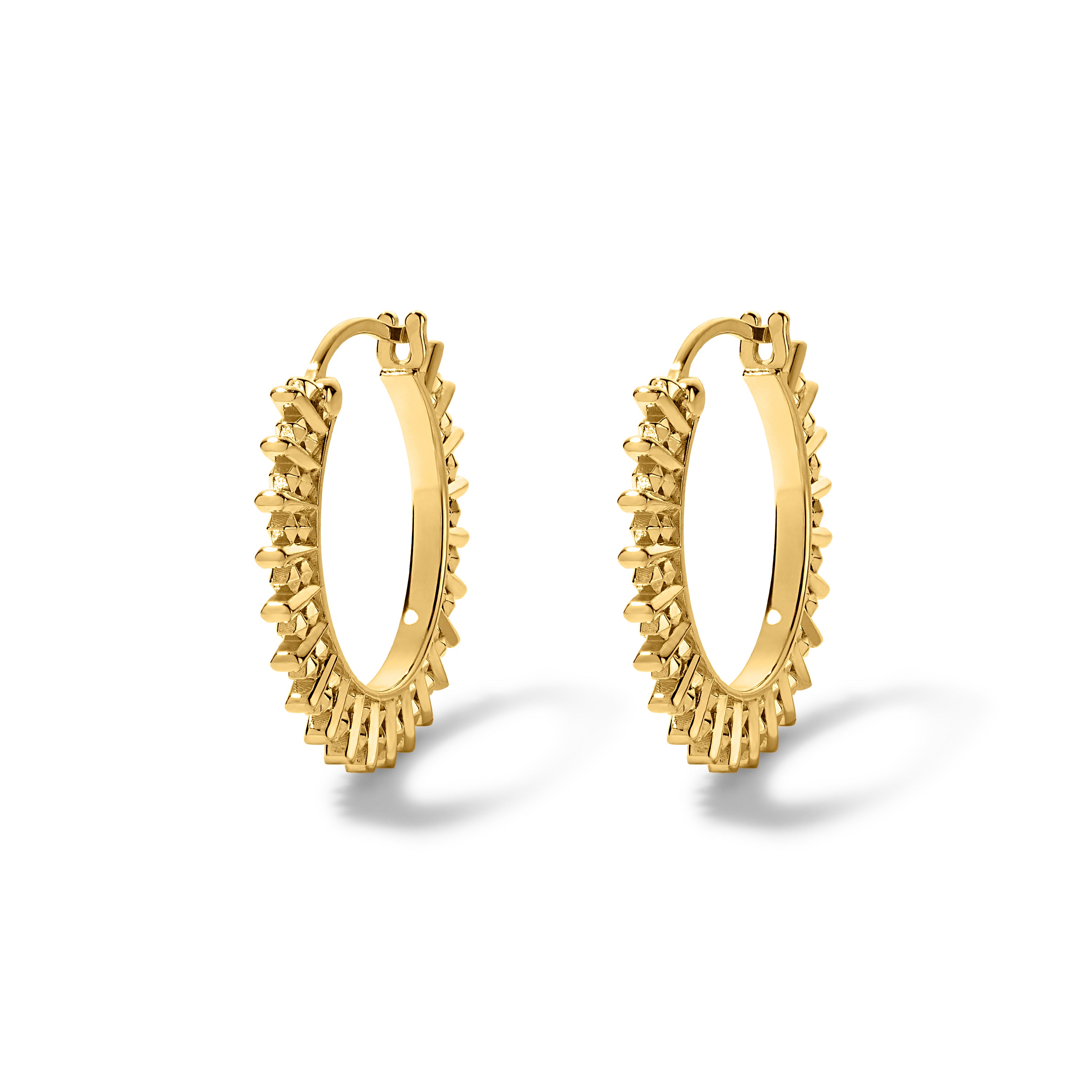 Il Bat Pour Toi Hoops - Gold Vermeil