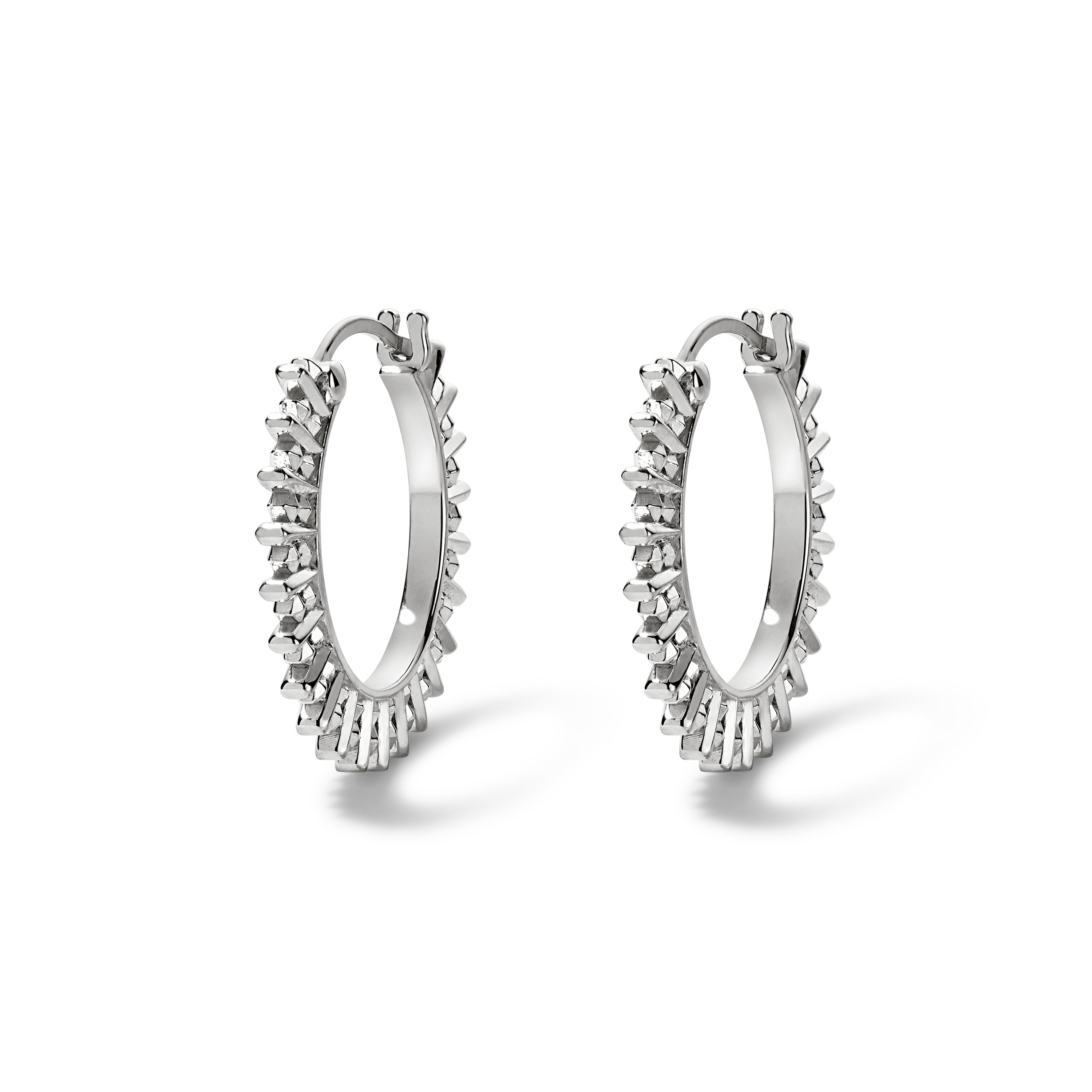 Il Bat Pour Toi Hoops - Sterling Silver