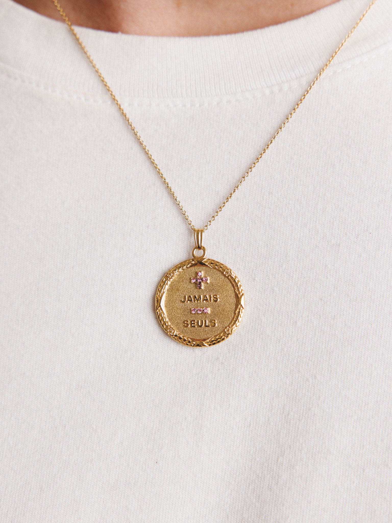 Jamais Seuls Pendant - 14K Gold Vermeil