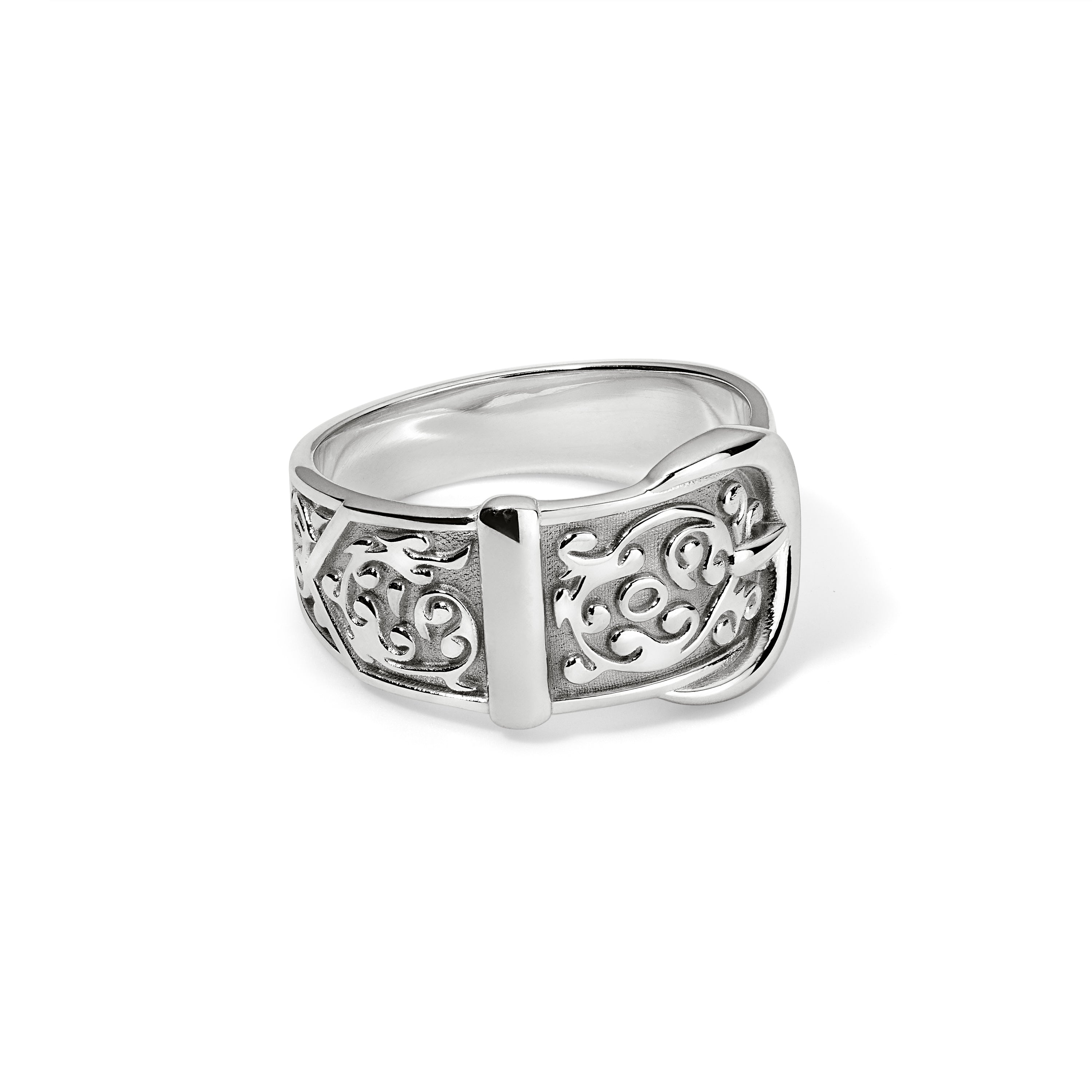 Victorian Buckle Ring - .925 Sterling Silver