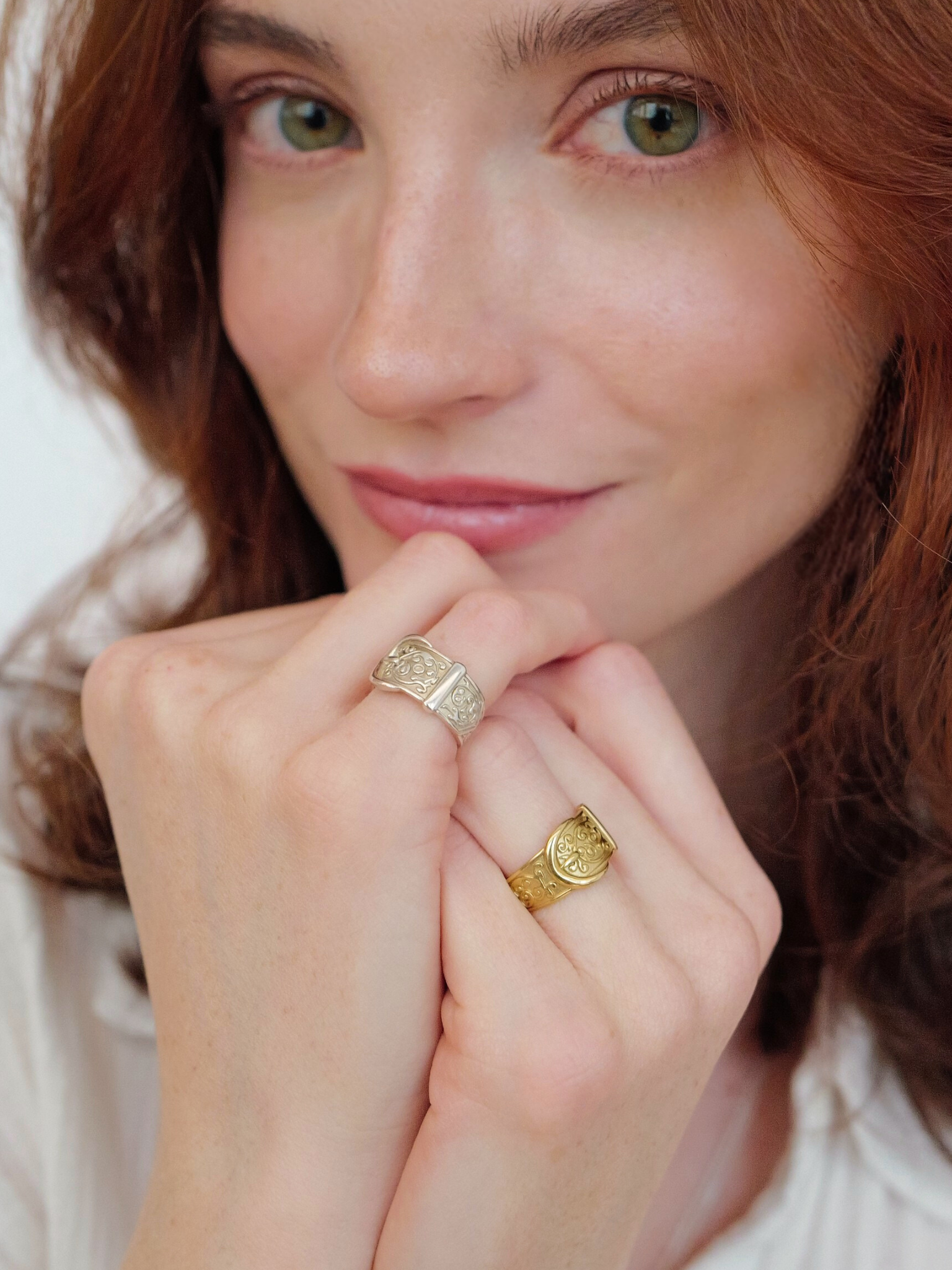 Victorian Buckle Ring - .925 Sterling Silver