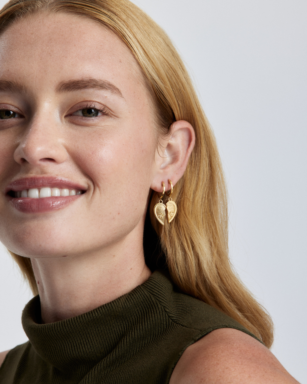 Te Amo Earrings - Gold Vermeil