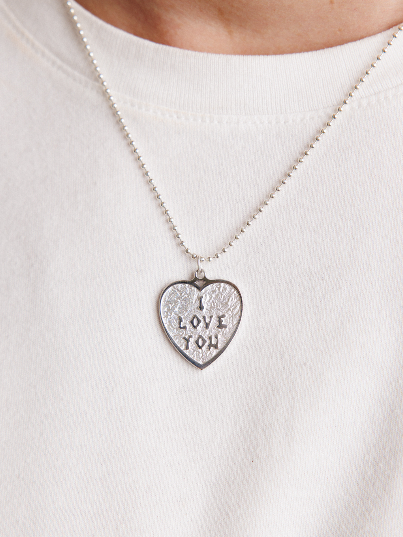 ILY Necklace - .925 Sterling Silver