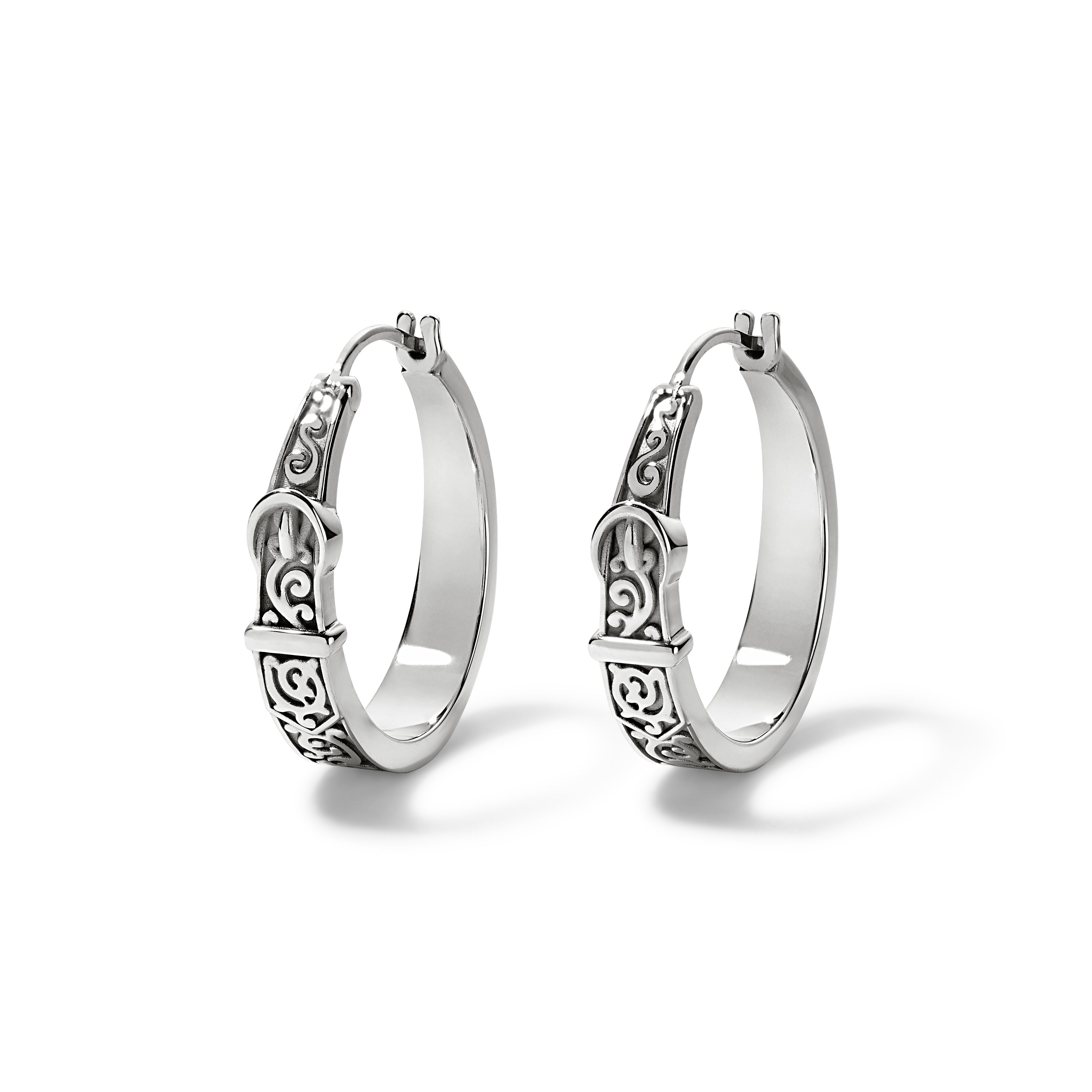 Victorian Buckle Hoop - Sterling Silver