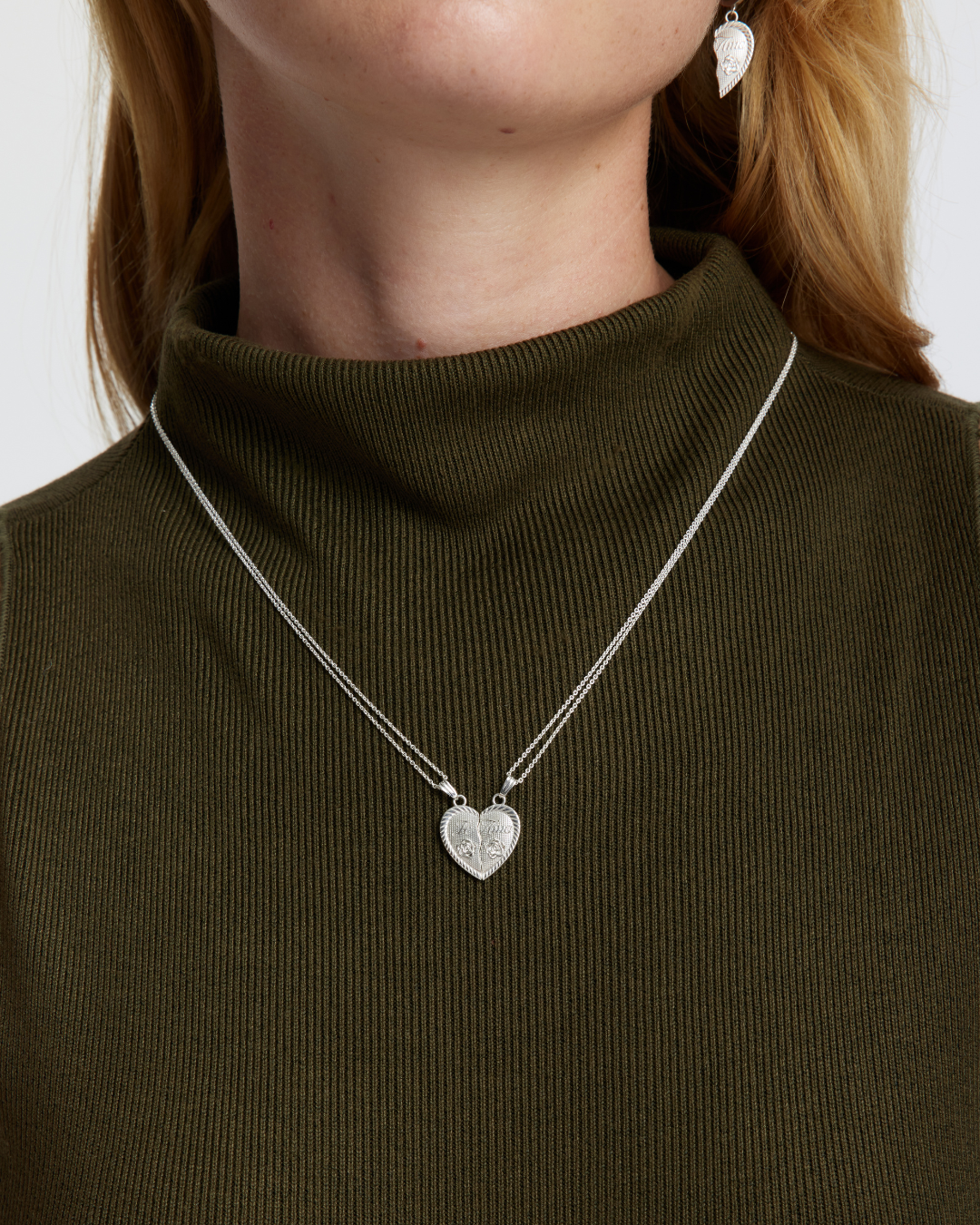 Te Amo Necklace - Sterling Silver