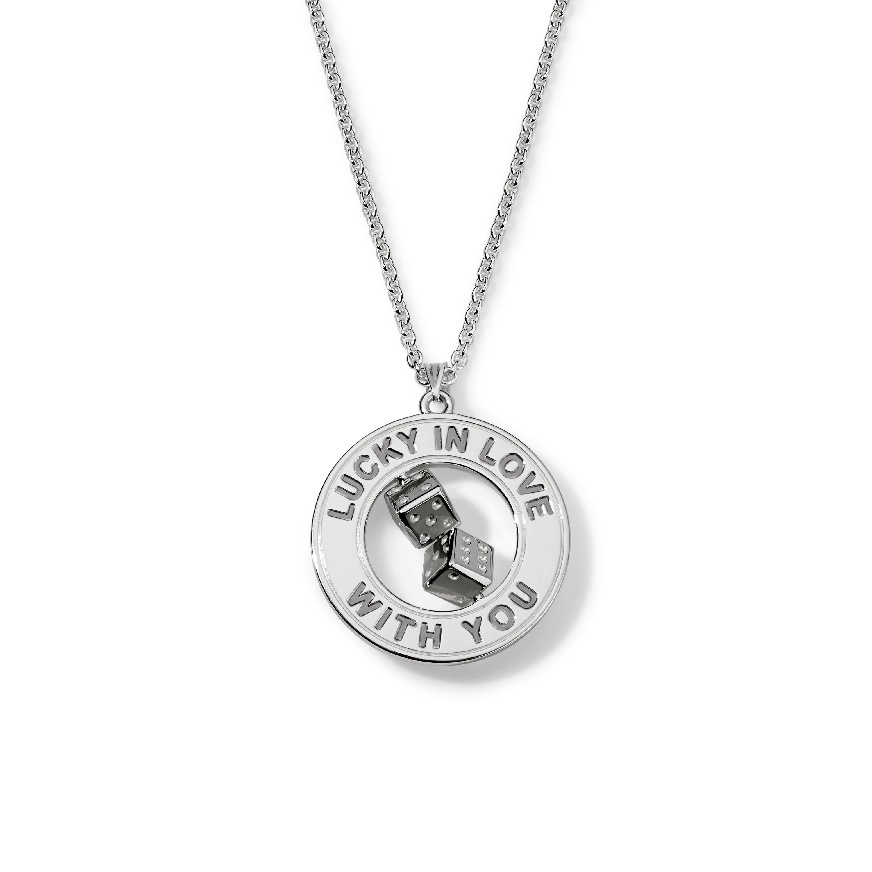 Lucky in Love Pendant - Sterling Silver