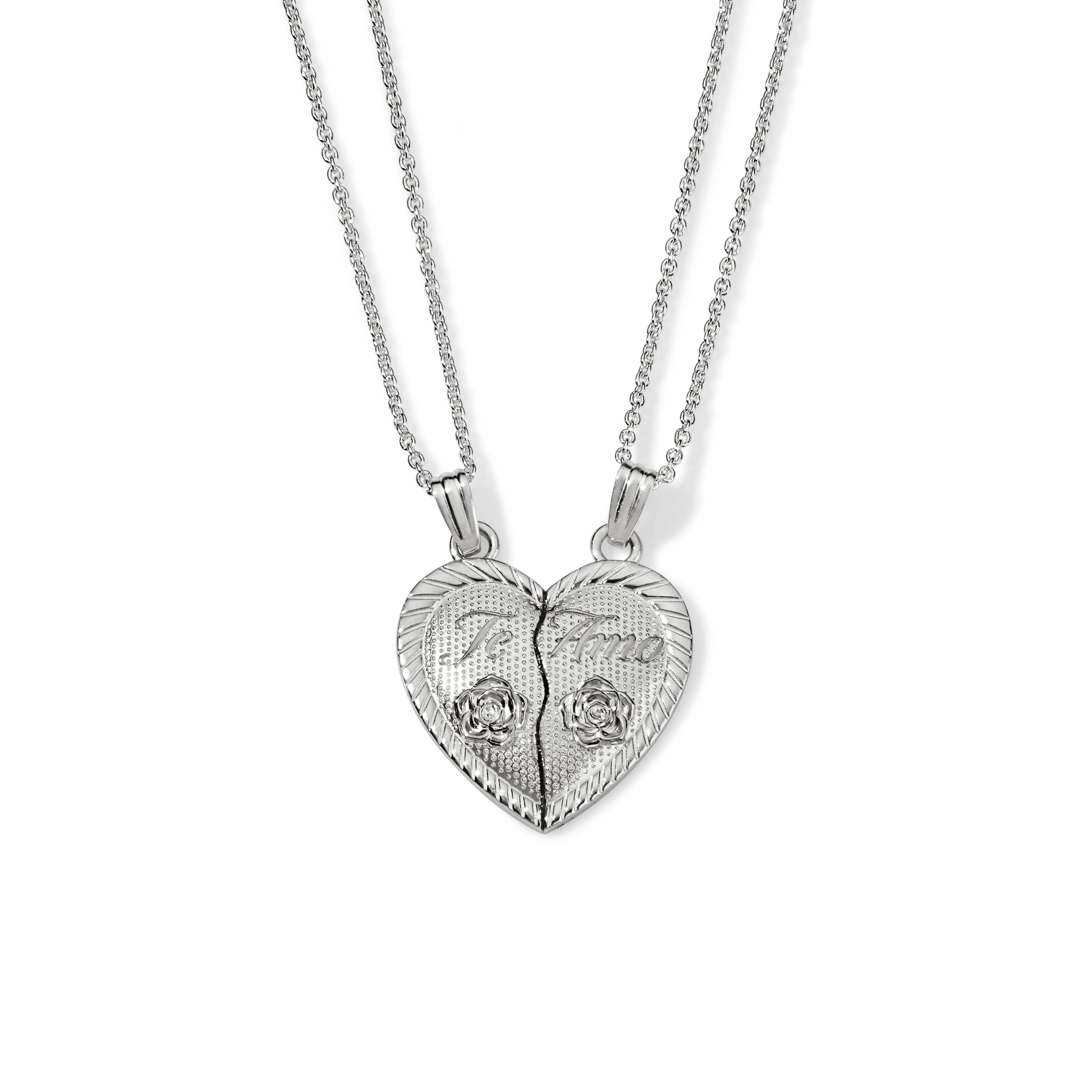 Te Amo Necklace - Sterling Silver