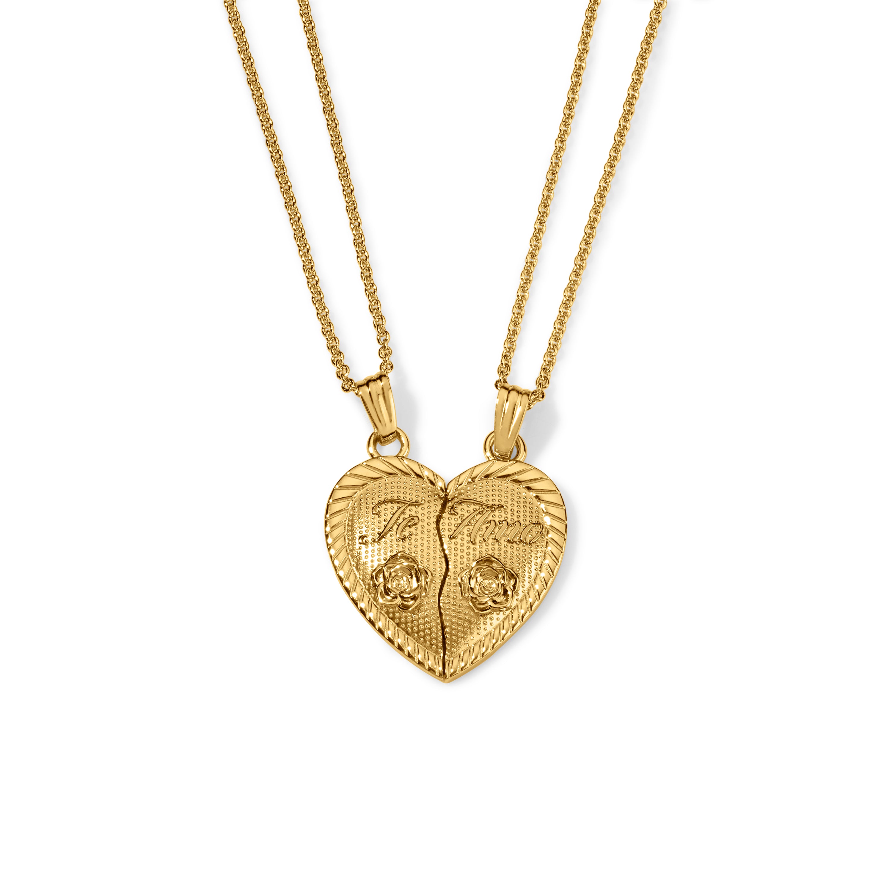 Te Amo Necklace - Gold Vermeil